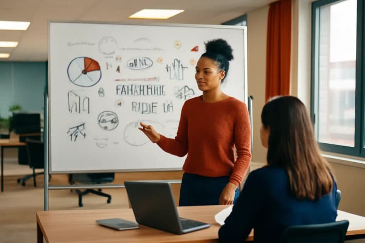 O que é marketing digital, com ícones de marketing digital.