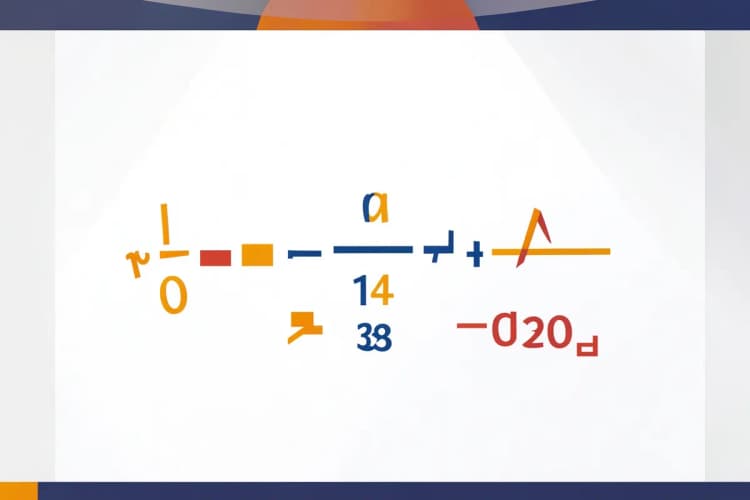 Fórmula matemática com números e símbolos em um quadro branco.